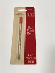OEM Cross Ball Point Pen Refill Cartridge Medium Point RED Ink #8515 New