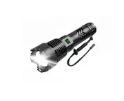 Crank Flashlight Solar Handheld Flashlight, Hand Crank Rechargeable Solar Energy LED Emergency Dynamo Torch for Outdoor Camping