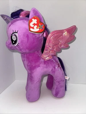 16" My Little Pony TY Twilight Sparkle Plush Stuffed Hasbro 2014 Large Purple