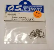 O.S. Engine Tube Clips 10 pcs Nitro Engine 71704500