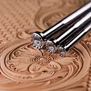 Singring Flower Center Stamp Leather Stamping Tool Craft Working Carving Punches Tools 304 Stainless Steel Seed Stamps (M)