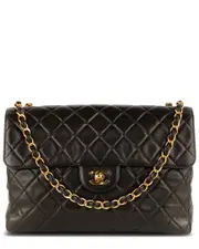 Chanel Black Lambskin Leather Classic Single Flap GHW (Authentic Pre-Loved)