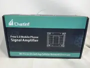Chatinf White Professional 5.0 Boost 5G 4G LTE Phone Signal Booster Amplifier