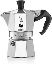 Bialetti - Moka Express: Iconic Stovetop Espresso Maker, Makes Real Italian Coffee, Moka Pot 2 Cups (2.8 Oz - 83 Ml), Aluminium, Silver