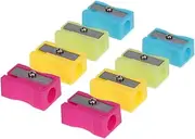 SHOWERORO 72Pcs Colorful Mini Plastic Pencil Sharpener Handheld Sharpener for School Supplies and Arts Crafts Random Colors Lightweight and Easy to Carry