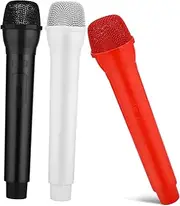 ERINGOGO Microphone Speech Props 3pcs Boys and Girls Microphone Costumes for Pretend Stage Performance