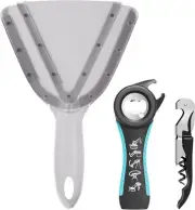 Jar Opener for Weak Hand & Seniors with Arthritis,Easy Twist 3 in 1 ,(Gray)