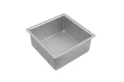 Bakemaster Silver Anodised Square Deep Pan 20x10cm