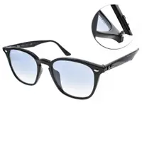在飛比找PChome24h購物優惠-RAY BAN太陽眼鏡 人氣熱銷百搭款(黑-淺藍鏡片) #R