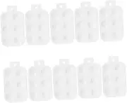 DIY Art Painting Tool 10pcs Plastic Paint Pallets 6 Wells -Friendly Design Versatile Portable Palette Set