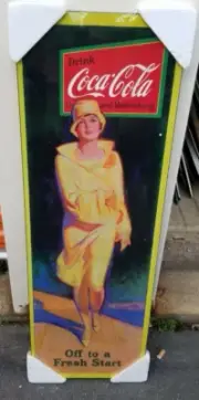 Vintage Coca Cola Off to a Good Start Italian Sign Italy Nuova Arti Tous droits