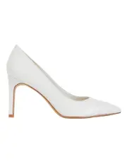 [Sandler] Octavia Heeled Shoes in White Leather