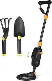 Metal Detectors, Children Lightweight Handheld Metal Detector Gold Digger Treasure Hunter Tracker Seeker with Waterproof Search Coil for Beach/Gold Hunting(with Rake Shovel)