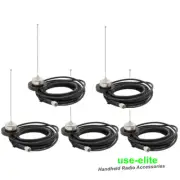 5x NMO Mount Magnetic Base Mini UHF With 380-520MHz Antenna Car Mobile Radio
