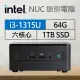 Intel系列【mini斑馬】i3-1315U六核 迷你電腦《RNUC13ANHI30001》