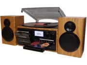 BT-28SPM, Bluetooth Classic Style Record Player Turntable with AM/FM Stereo