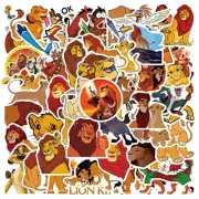 50pcs The Lion King Simba Nala Cartoon Movie Waterproof Cute Fashion Stickers