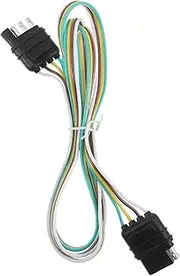 GETAJGHSD 4 Pin Trailer Wiring Harness Kit 4 Pin Flat Connector for Trailer Power Connection Durable Wiring Kit for Easy Installation 1pc