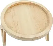 QUMIIRITY Wooden Foldable Couch Side Tray Compact Armrest Snack Table for Sofa Portable Design for Home Decor Sturdy Material for Heavy Loads for Desserts and Beverages