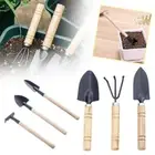 Flower Pots Multifunctional Wooden Handle Small Rake Spade& Shovel Garden K R7F4