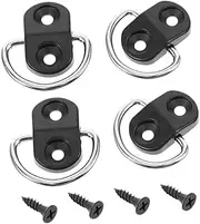 Gatuida 2 Sets Net Bag Hanging Buckle Auto Car Hooks Cargo Net Tie down Hook Cargo Hook Tie down Anchors for Truck Netting Trailer d Rings Rear Trunk Hook Small Cargo Area Hooks Pp Black