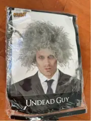 Men's Spirit Halloween Undead Guy Wig Gray One Size