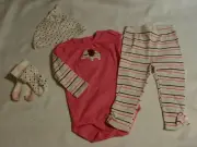 Gymboree Brand New Baby Elephant 6-12 Month Socks Bodysuit Hat 12-18 Pants Set