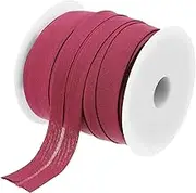 uxcell 3/4 Inch Single Fold Bias Tape Cotton Continuous Bulk Bias Tape for Sewing, Seaming Quilting Hemming Binding Crafts (Wine Red 25 Yards)