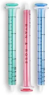 Ryan & Rose Cutie Dose - Baby Medicine Dispenser Syringe for Children, Medication Dropper - 3 Pack (Lollipop)