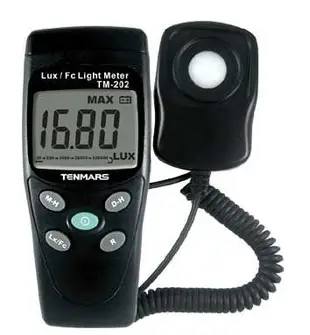[捷克科技] YF Tenmars TM 202 數位式 照度計 照度 LED 亮度 LUX FC 專業儀錶電錶