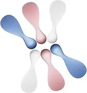 HOLIDYOYO 6pcs Nonstick Standing Rice Spoon Paddle Household Rice Shovel Heat Resistant Anti Scalding Scooper Potato Servers Kitchen Tool