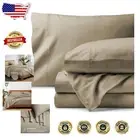 Organic Cotton Flannel Twin Sheet Set - Double Brushed for Ultimate Softness