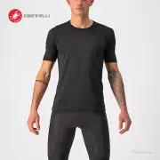 Castelli BANDITO WOOL SS Short Sleeve Thermal Cycling Base Layer : BLACK