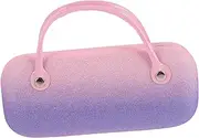 [Ipetboom] Portable Hard Shell Eyeglass Case for Women Compact Folding Sunglasses Organizer Multifunctional Travel Holder Stylish Coin Purse Rainbow