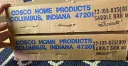 retro vintage Seat Stool cosco home product brown stools Pair NOS In Box