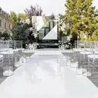 White Mirror Floor Aisle Runner Wedding Engagement Party Decorations 33ft 0.15mm