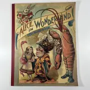 Vintage ALICE IN WONDERLAND COLORING BOOK • Jumbo 14” x 11”