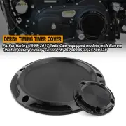 Black Derby Timing Timer Cover For Harley Touring Street Road Glide Dyna Softail