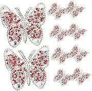 DIYEAH 10Pcs Decorative Sewing Patches Butterfly Embroidered Garment Patches for Clothes Bags Shoes Stylish Comfortable Hot Melt Adhesive Design