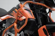 SW-Motech Upper crash bar - Orange. KTM 790 Adv/R (19-21), 890 Adv/R (20-22).