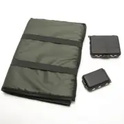 Foldable Fishing Unhooking Mat for Carp Landing with Lure Box Organizer