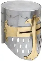 Knights Templar Crusader Helmet Medieval Armor Rustic Vintage Home Decor Gifts