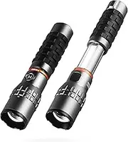 Nebo Slyde Rechargeable Flashlight with Work Light | Rechargeable Flashlight with 4 Light Modes and a Magnetic Base