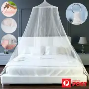 White Mosquito Net Canopy Large Princess Dome Fly Queen Bed Insect Protect AU
