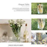 在飛比找蝦皮購物優惠-韓國THE ELEGANT TABLE 透明冰酒袋 花瓶 透