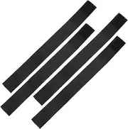 4pcs Football Jersey Sleeve Bands Elastic Straps for Women Soccer Sleeve Ties Anti-Slip Adhesive Straps Adjustable Straps Elastic Cuff Straps Cuff Accessory Black 25 * 250mm