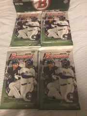 2019 Bowman Baseball Sealed Hobby Pack LOT X4 (Wander/J-Rod/Luciano/Bart/Kelenic