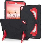 BENTOBEN Case for iPad 9th Generation, iPad 8th Gen Case, iPad 7th Gen Case, iPad 10.2 Inch 2021/2020/2019 Case, 2 in 1 Heavy Duty Rugged Shockproof iPad 9/8/7th Cases for Kids with Stand, Black/Red