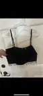 NWT Jason Wu Black Linen Halter With Shell Fringe. Size 4. Set Retails For $425!