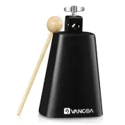 8 inch Metal Steel Cow Bell Noise Maker Cowbell Percussion Instrument with